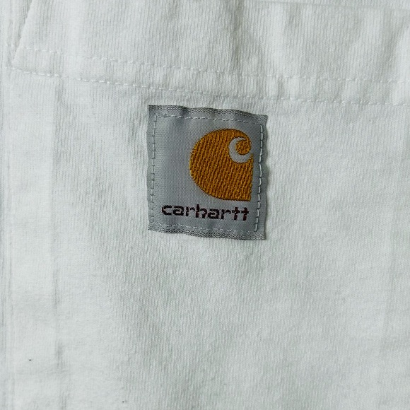 Carhartt Men's White Pocket Tee - Picture 3 of 4